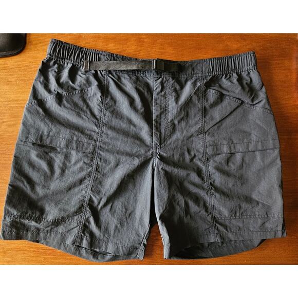Eddie Bauer Mens Ripstop Gray Cargo Tech Shorts NWT - Picture 2 of 5
